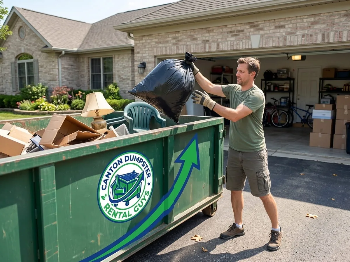 15 yard roll-off dumpster in Canton
